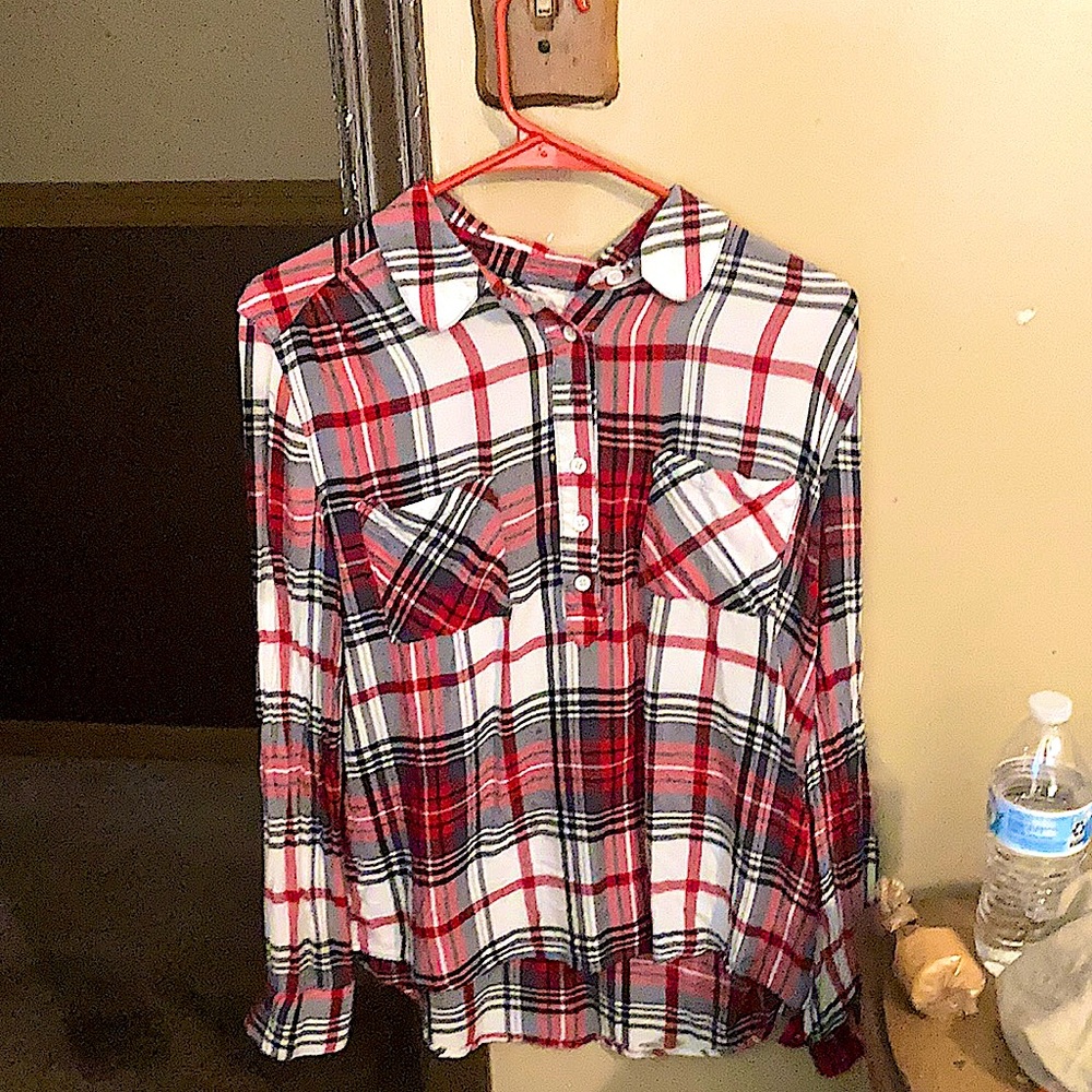Red plaid shirt
